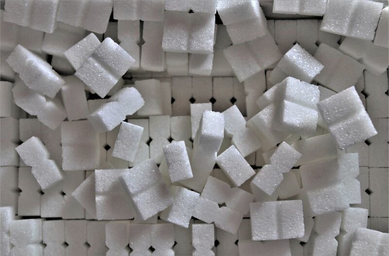 Sugar - Many Sugar Cubes in Pile