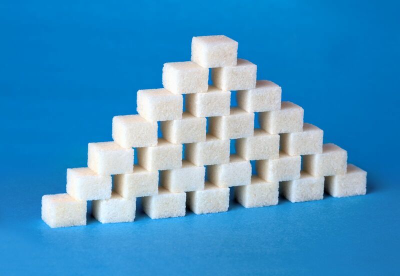 Sugar - pyramid-formed-with-sugar